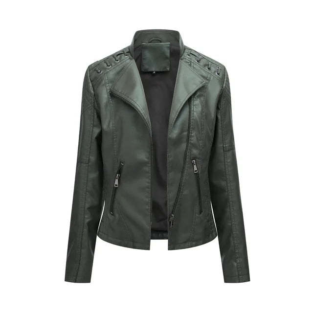Willa - Sleek Leather Jacket