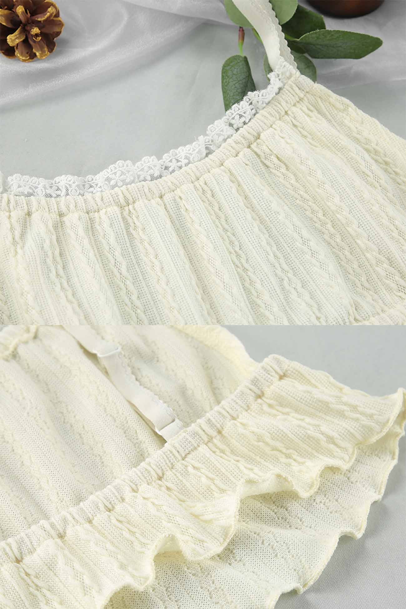 Jella - lace cami top shorts loungewear set