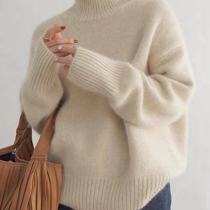 Cashmere Turtleneck Women's Sweater