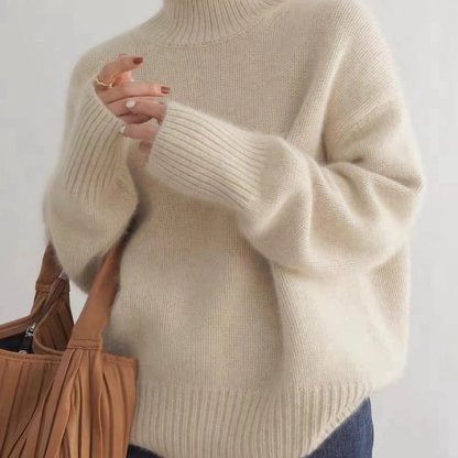 Cashmere Turtleneck Women's Sweater