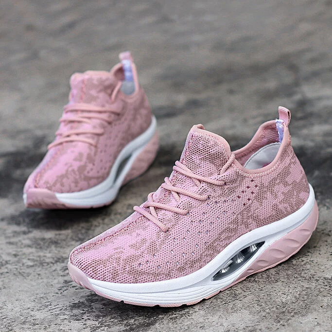 Women Cushioned Light Mesh Platform Orthopedic Sneakers