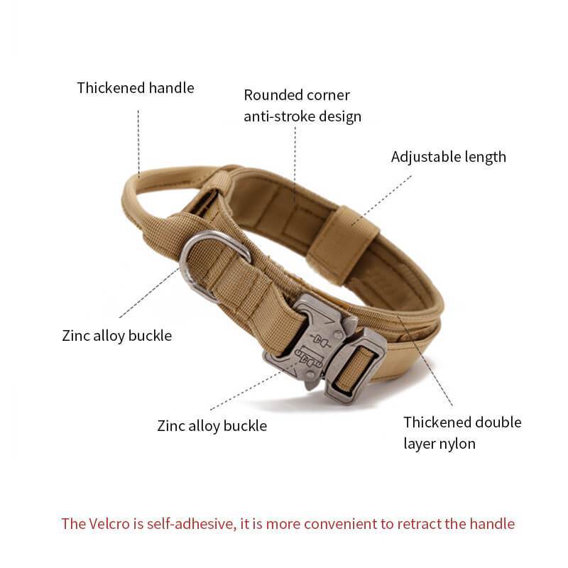 Adjustable Nylon Wear-Resistant Tactical Pet Collar