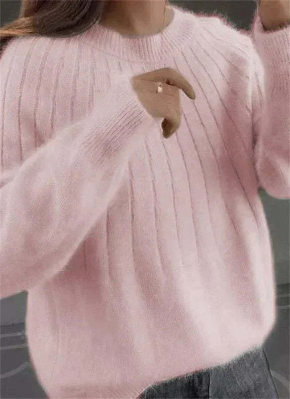 Winifred - Fluffy cashmere-like knitted jumper