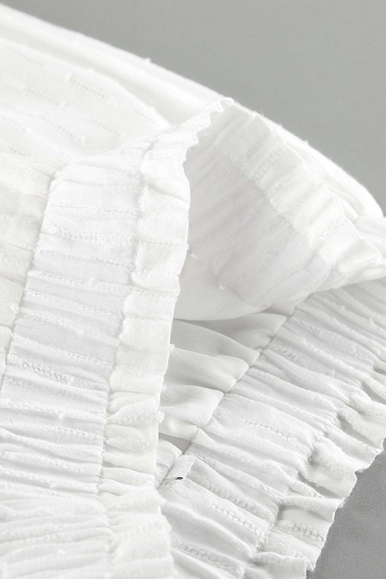 Leilani - cotton ruffle sleeve slit pants set