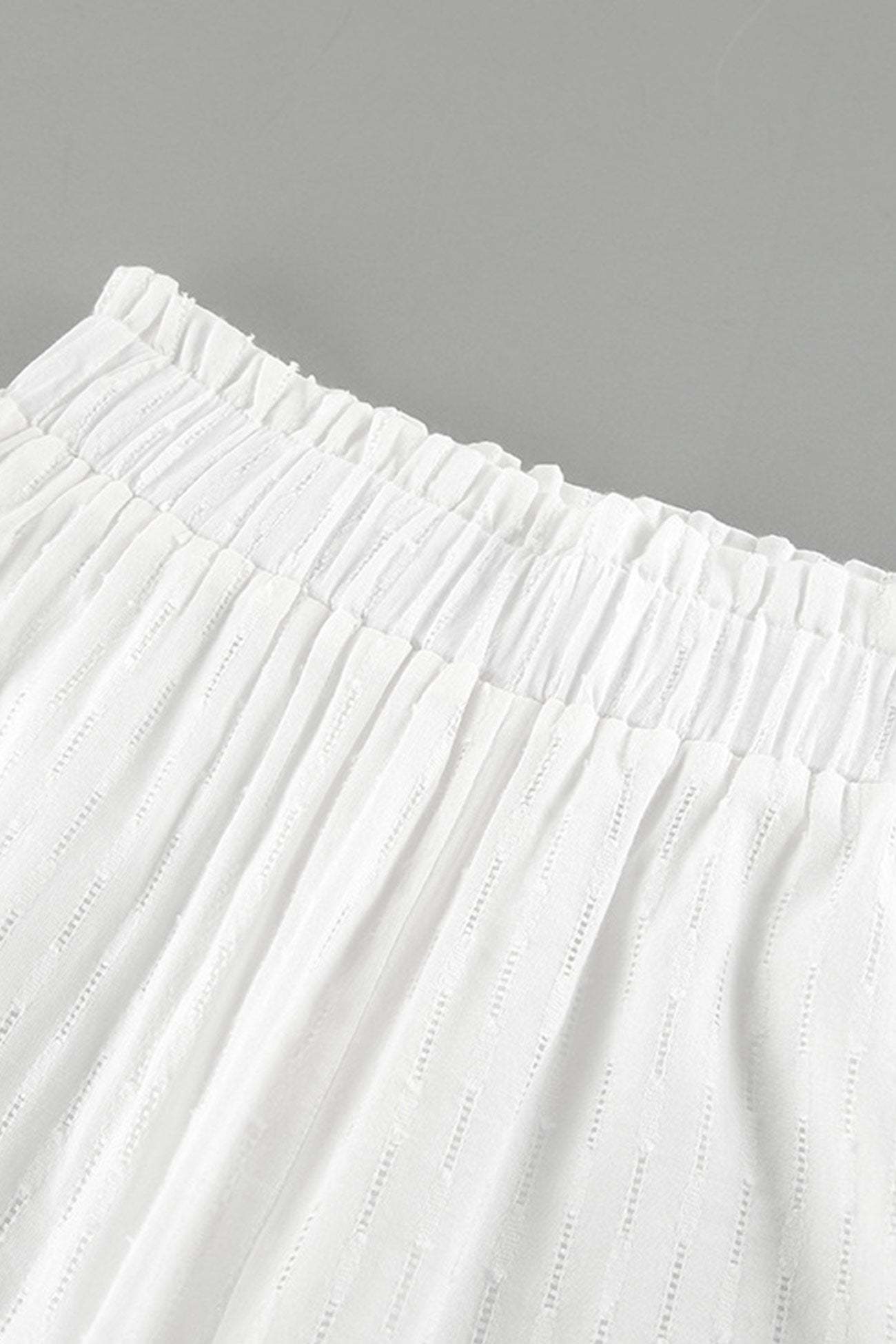 Leilani - cotton ruffle sleeve slit pants set