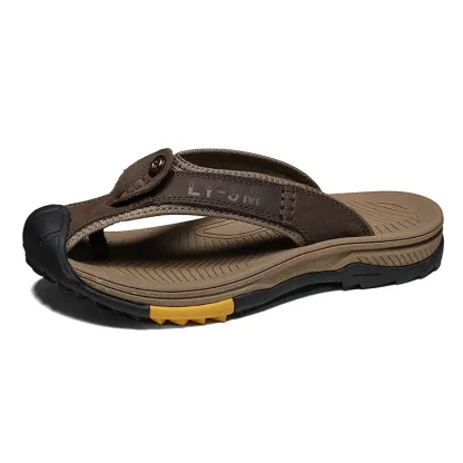 Men's Outdoor Flip-Flops with Durable Sole