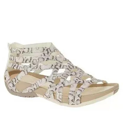 Hollow Out Breathable Round Toe Flat Sandals