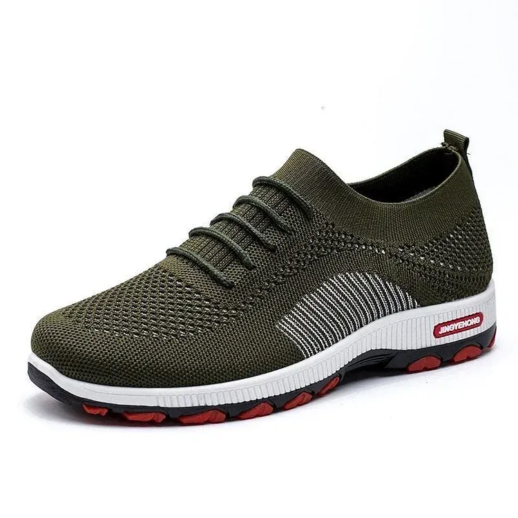 Men Walking Shoes Breathable Orthopedic Arch Support Non-slip Sneakers