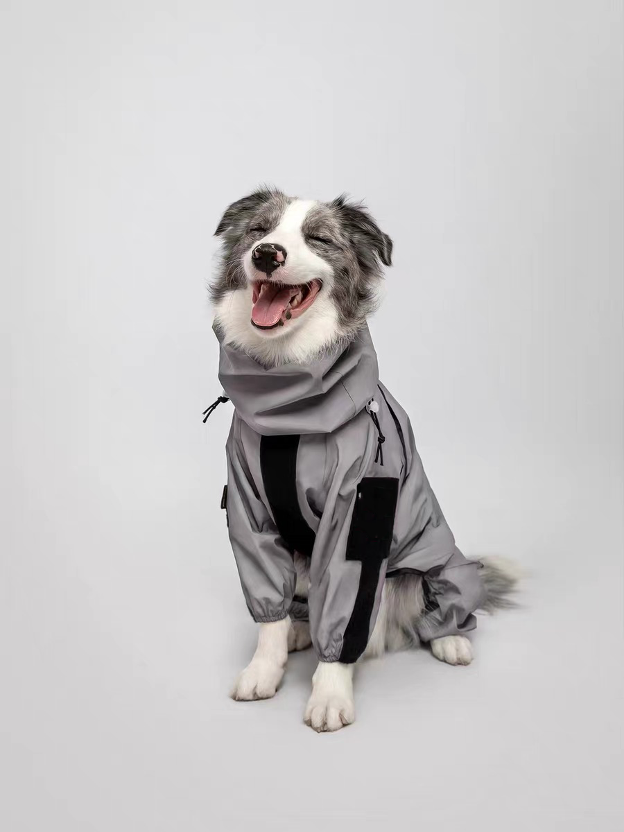 Reflective All-weather Waterproof Space Coat Dog Rain Coat