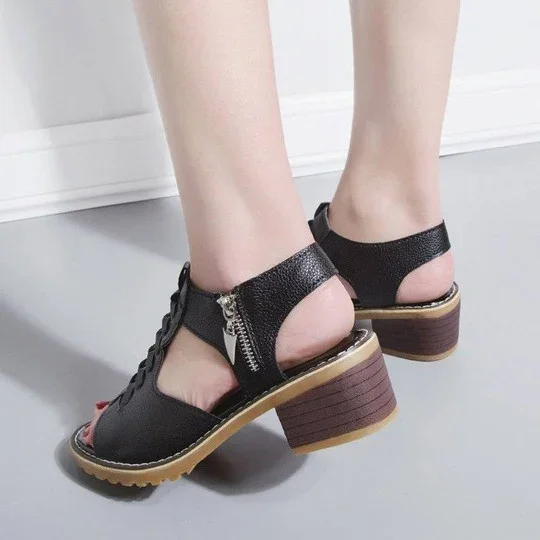 Fashionable Orthopedic High Heels Open Toe Sandals For Women