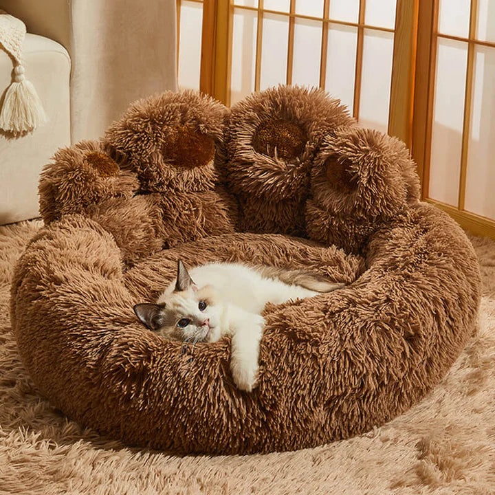 Calming Bear Paw Bed for Pets-gladdween