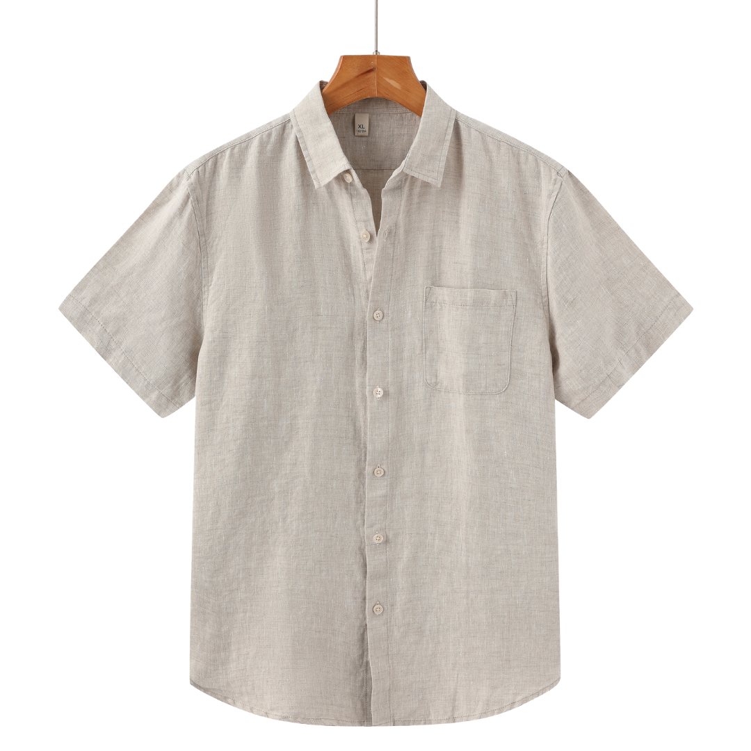 Men's Summer Linen Short Sleeved Shirt