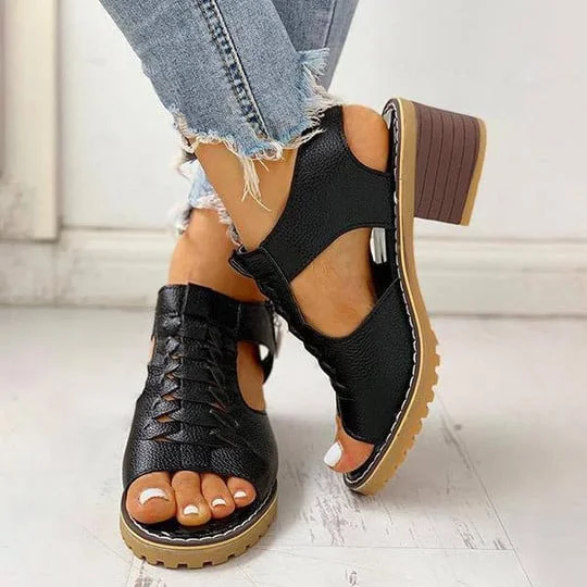 Fashionable Orthopedic High Heels Open Toe Sandals For Women