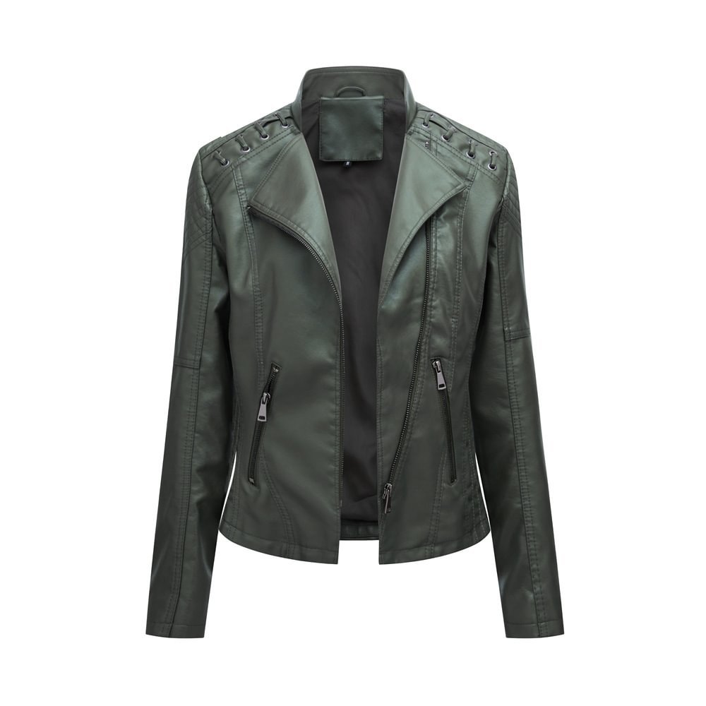 Lambskin leather jacket