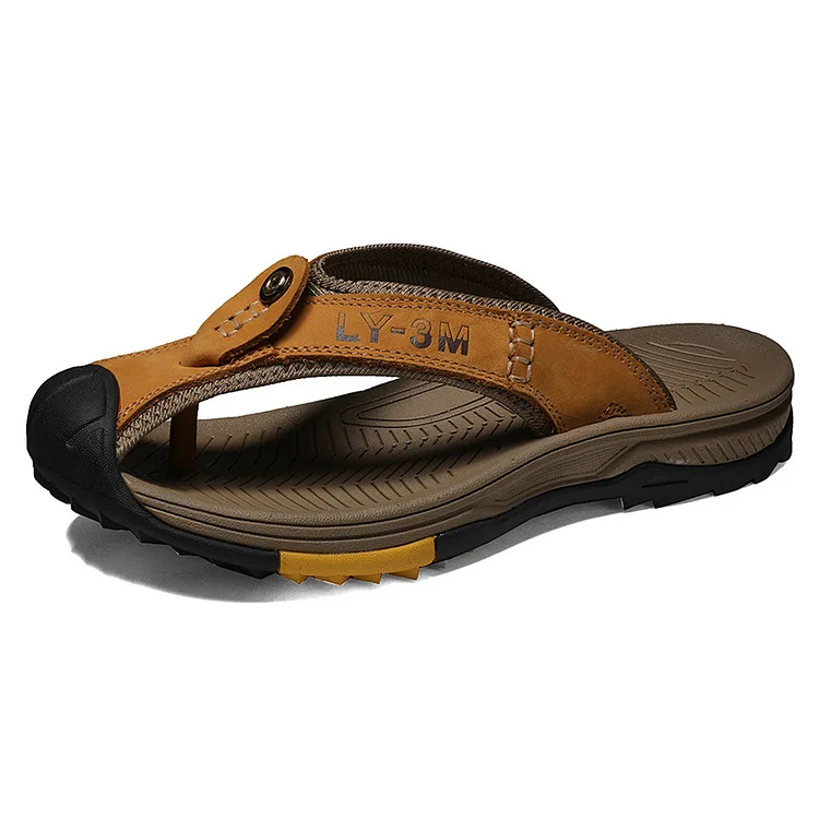 Men's Outdoor Flip-Flops with Durable Sole