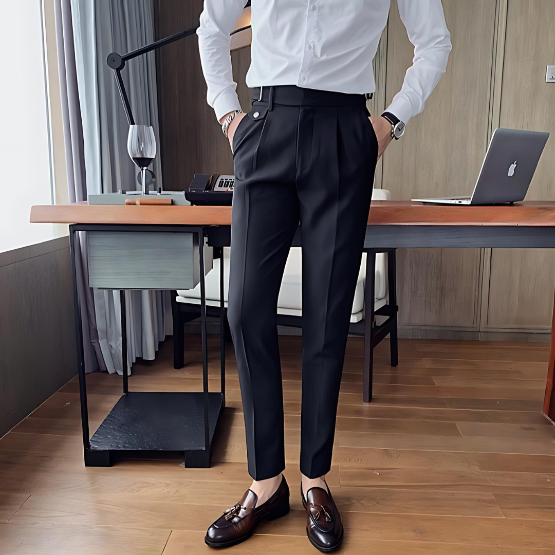 ELASTIC CASUAL COTTON MEN'S PANTS