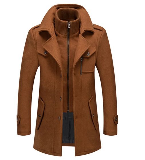 Men's Business Wool Overcoat