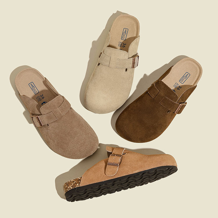 100% Vegan Suede Clogs