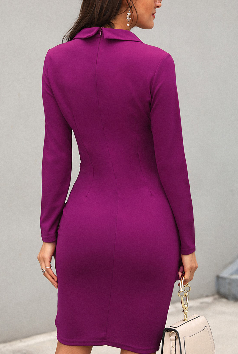 Eleni - elegant long sleeve work dress