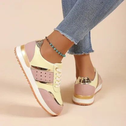 Orthopedic Women Shoes Leather Breathable Comfy Summer Platform Sneakers