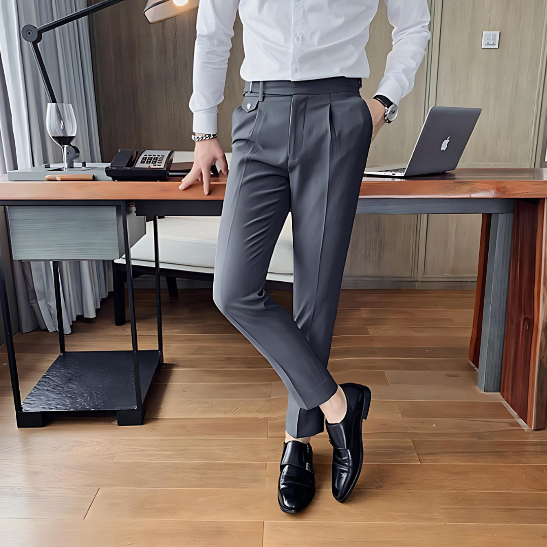 ELASTIC CASUAL COTTON MEN'S PANTS