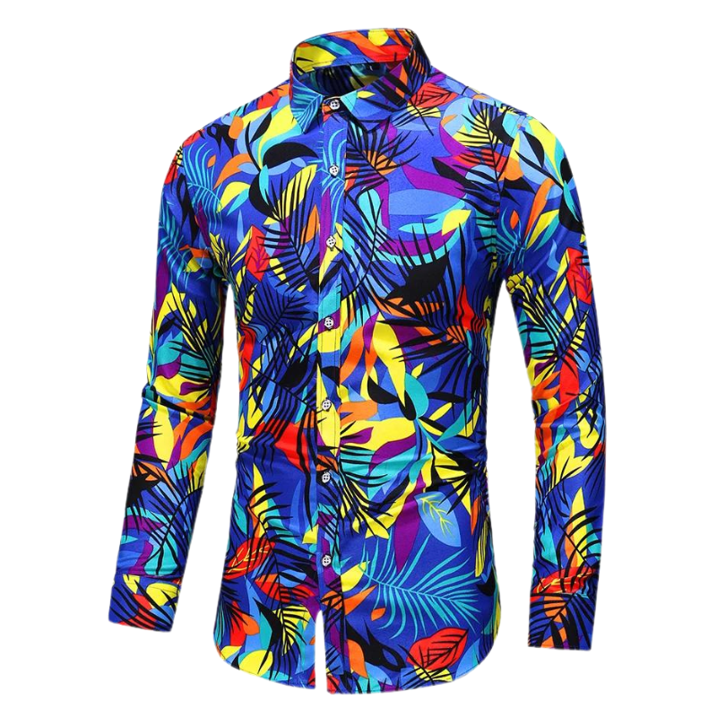 Autumn Floral Long-Sleeved Shirt