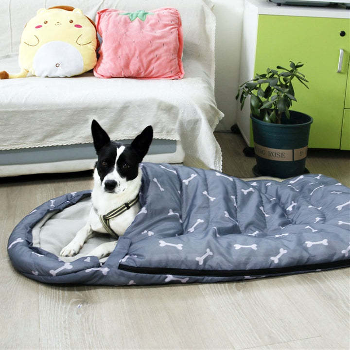 Dog Sleeping Bag Waterproof Warm Packable Dog Bed with Storage Bag 