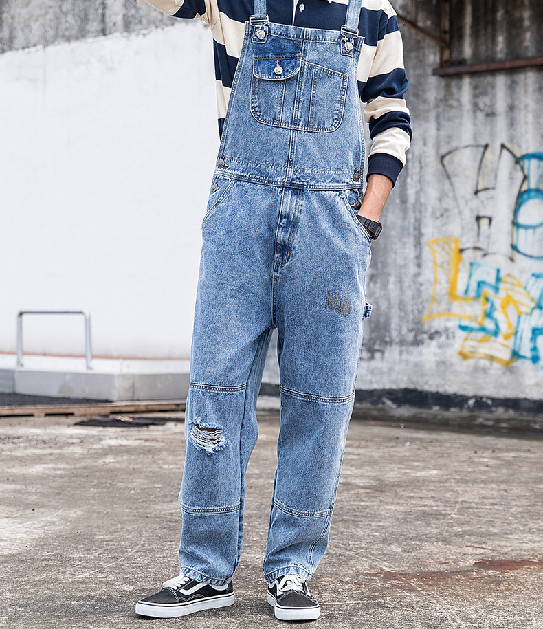 Leslie - Women's canvas dungarees with a relaxed fit 