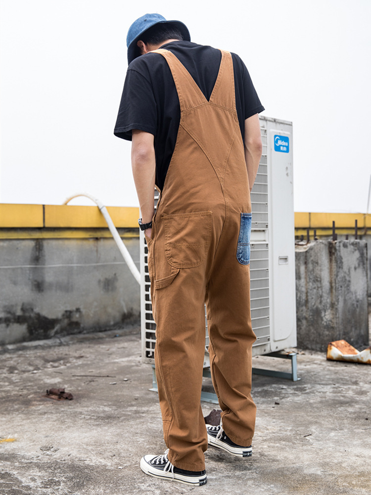 Leslie - Women's canvas dungarees with a relaxed fit 