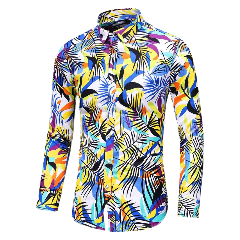 Autumn Floral Long-Sleeved Shirt