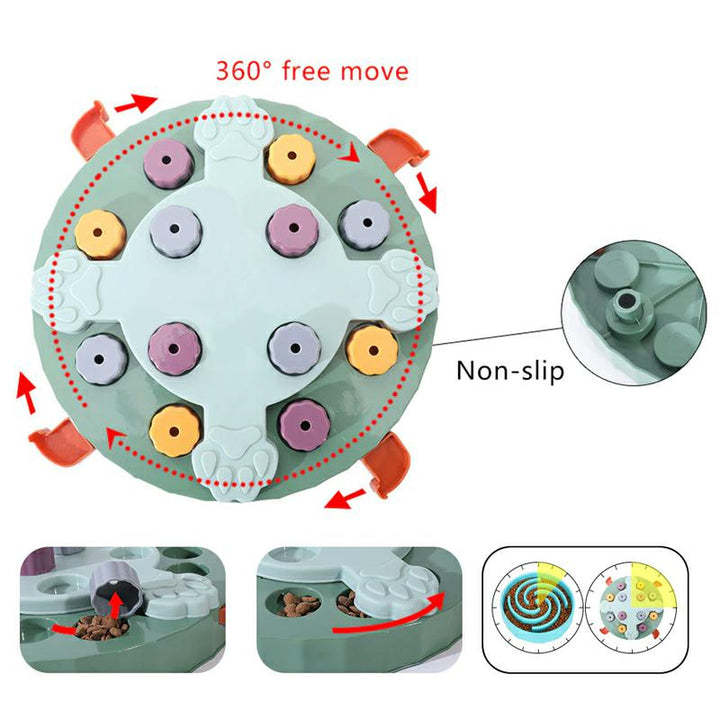 Cat Food Puzzle Feeder, Cat Treats Puzzle Toys-gladdween