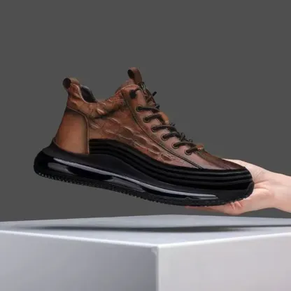 Men's Casual Cowhide Air Cushion Shoes