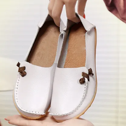 Flat Bottom Ladies Casual Mom Shoes Soft Loafers