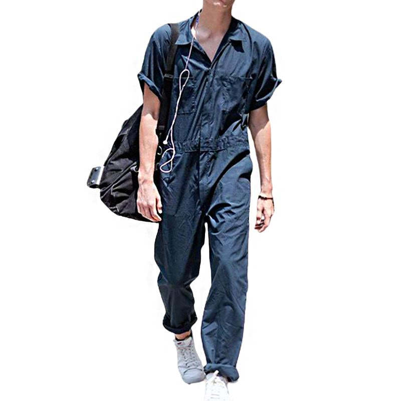 Men's Casual Multi-Pocket Cargo Jumpsuit Overall