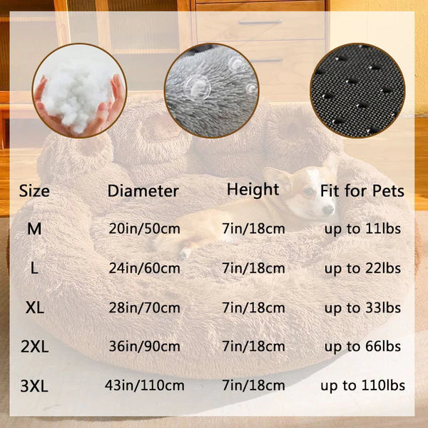 Calming Bear Paw Bed for Pets-gladdween