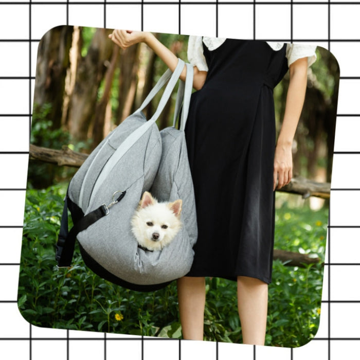 Car Seat Bed: Front First Class Portable & Detachable For Small & Medium Dog-gladdween