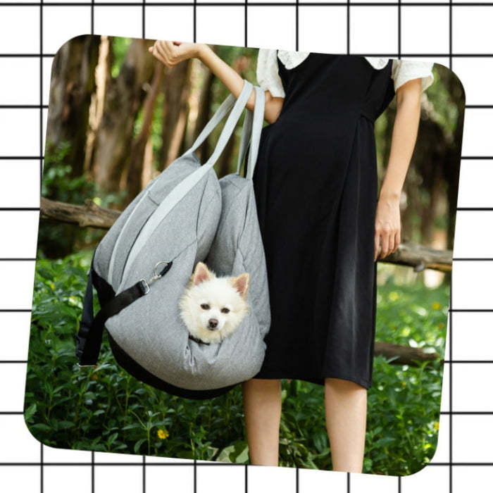 Car Seat Bed: Front First Class Portable & Detachable For Small & Medium Dog-gladdween