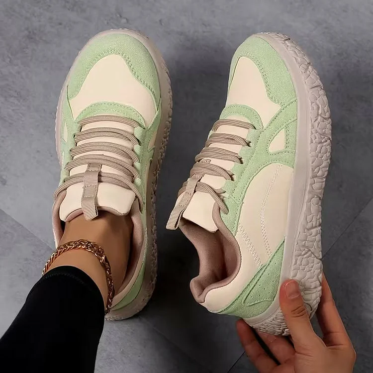 Women's Suede Patchwork Sport Shoes