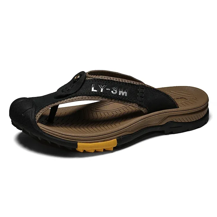 Men's Outdoor Flip-Flops with Durable Sole