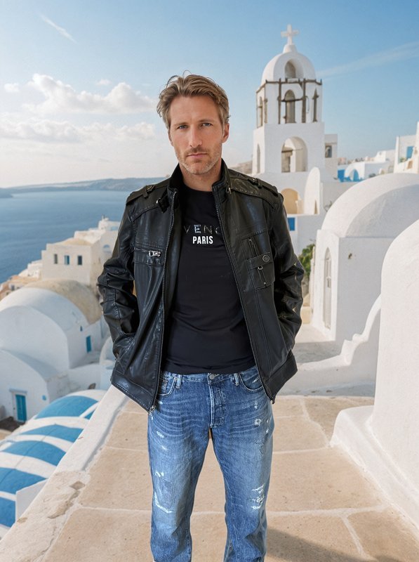 Men's Casual Leather Jacket