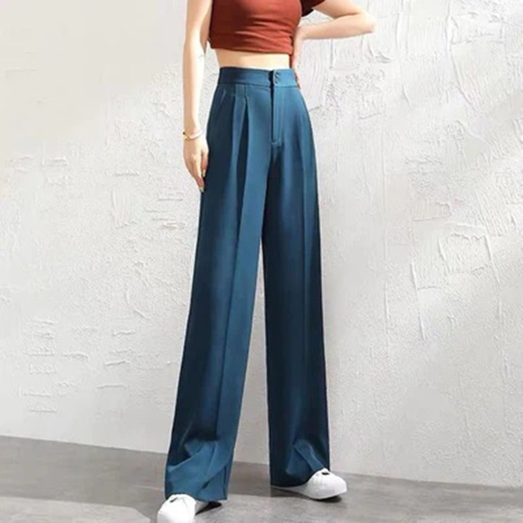 Jenna - Straight trousers - Chic - High Quality Cotton - For Formal Occasions