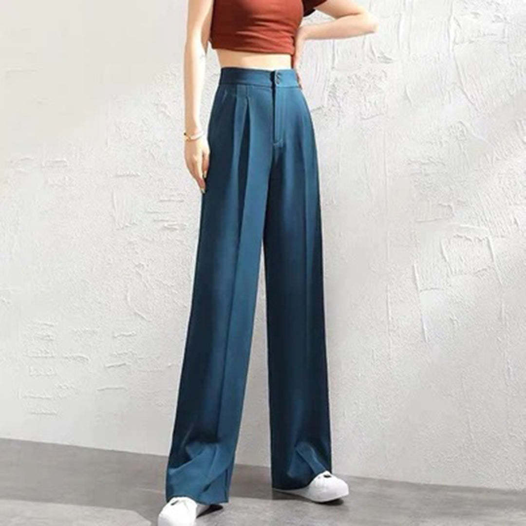 Jenna - Straight trousers - Chic - High Quality Cotton - For Formal Occasions