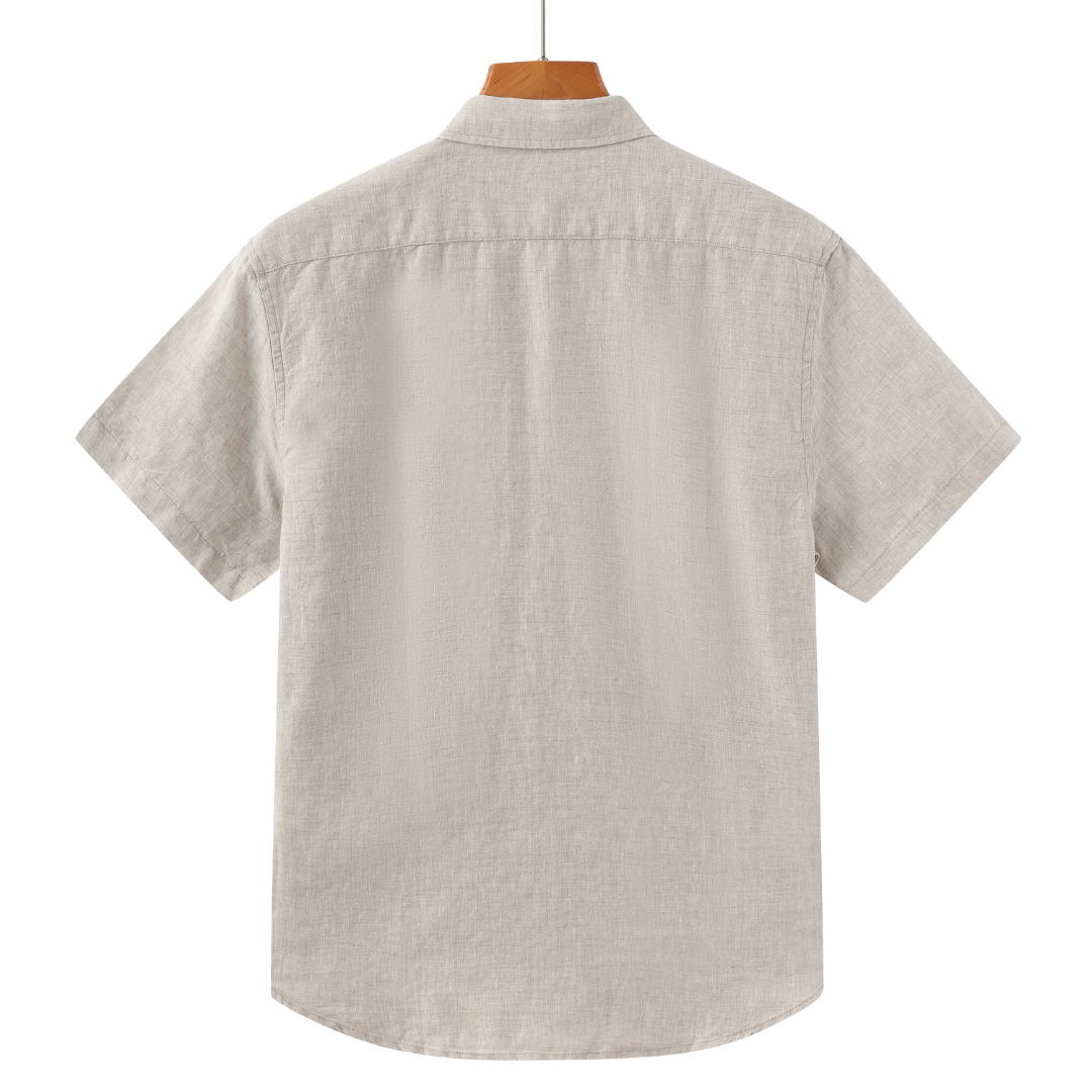 Men's Summer Linen Short Sleeved Shirt