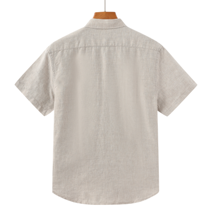 Men's Summer Linen Short Sleeved Shirt