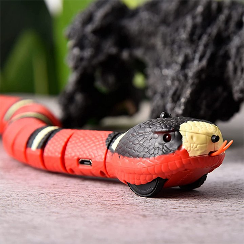 Smart Sensing Snake Electron Interactive Cat Toys-gladdween