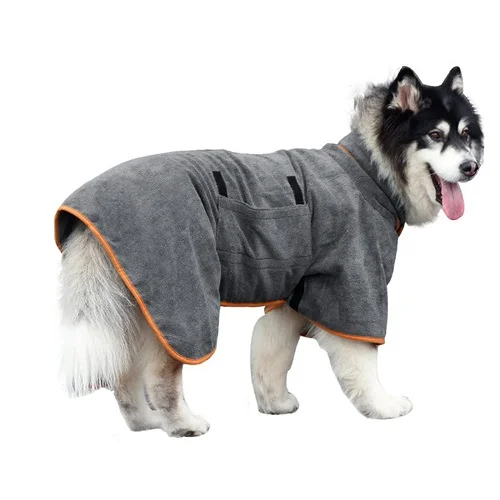 Microfiber Dog Bathrobe-gladdween