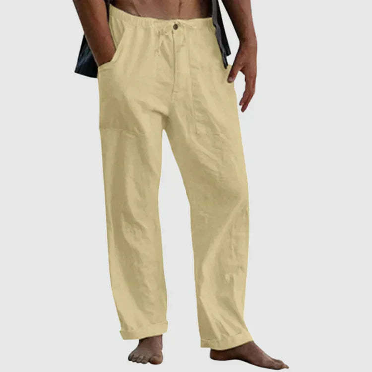 Filip - Linen beach trousers for men, loose fit