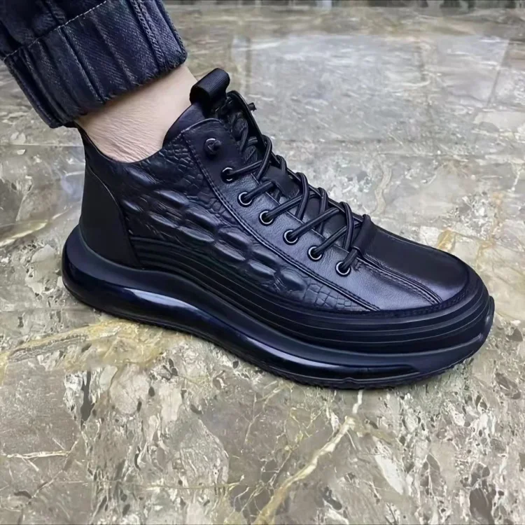 Men's Casual Cowhide Air Cushion Shoes