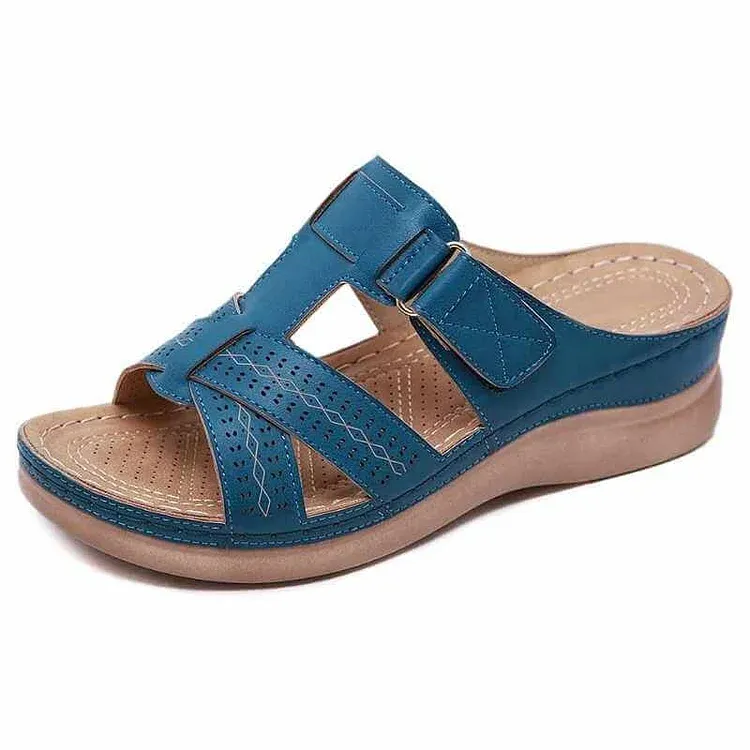 Orthopedic Low Heel Wedge Sandals