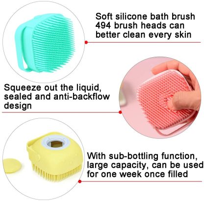 Pet Shampoo Grooming Brush